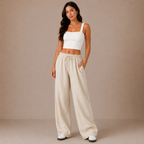 Linen Drawstring Trousers
