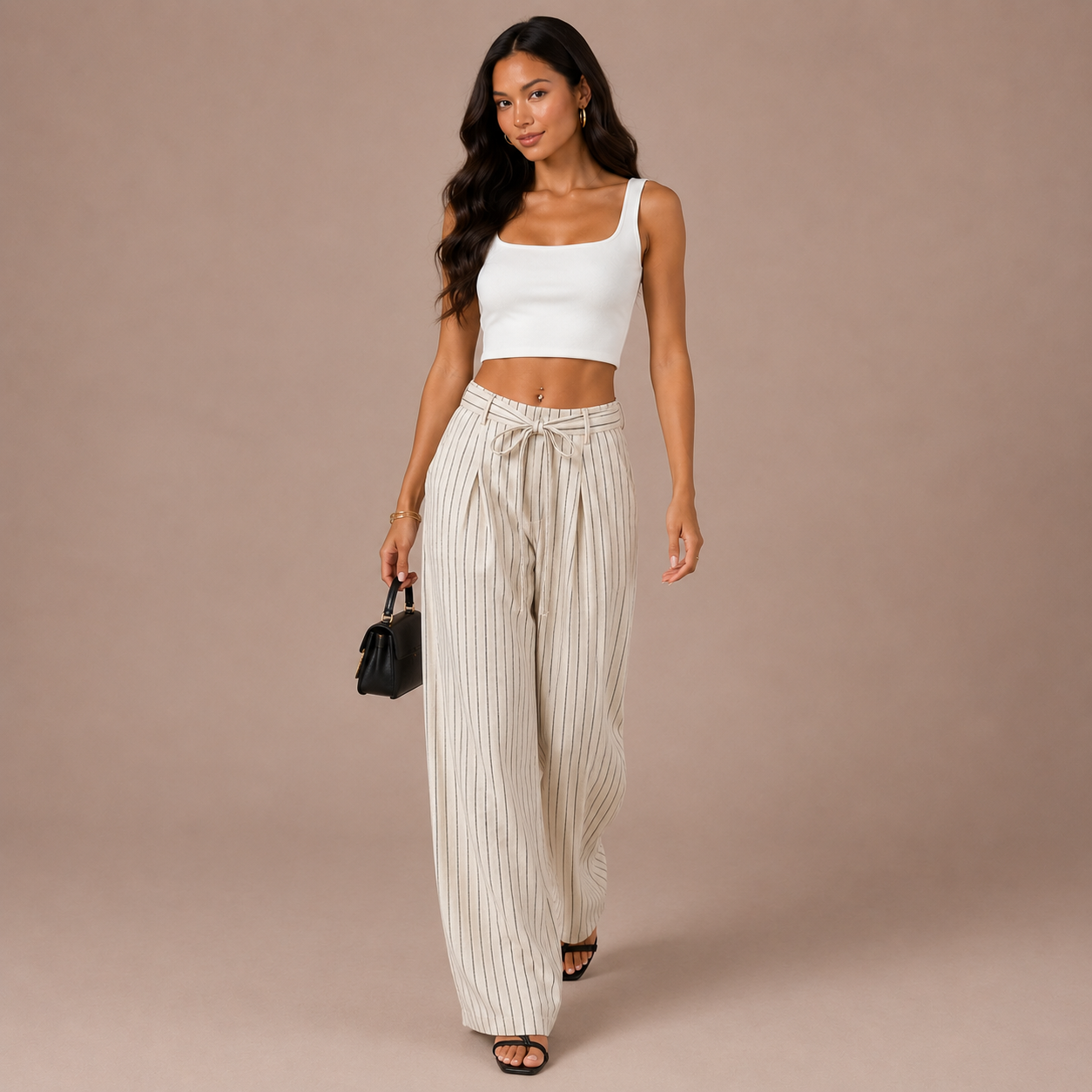 Striped Linen Trousers