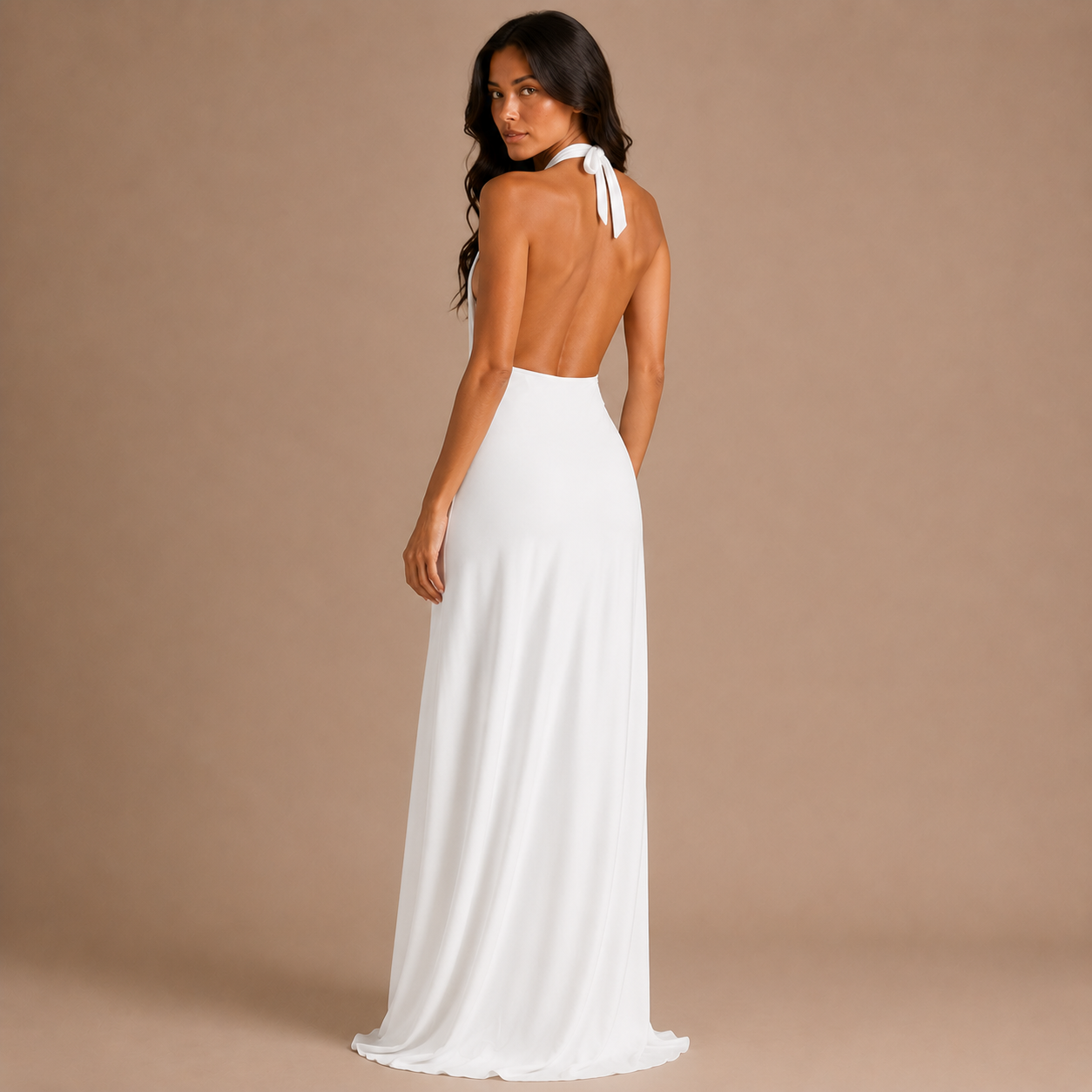 Halter Neck Maxi Dress