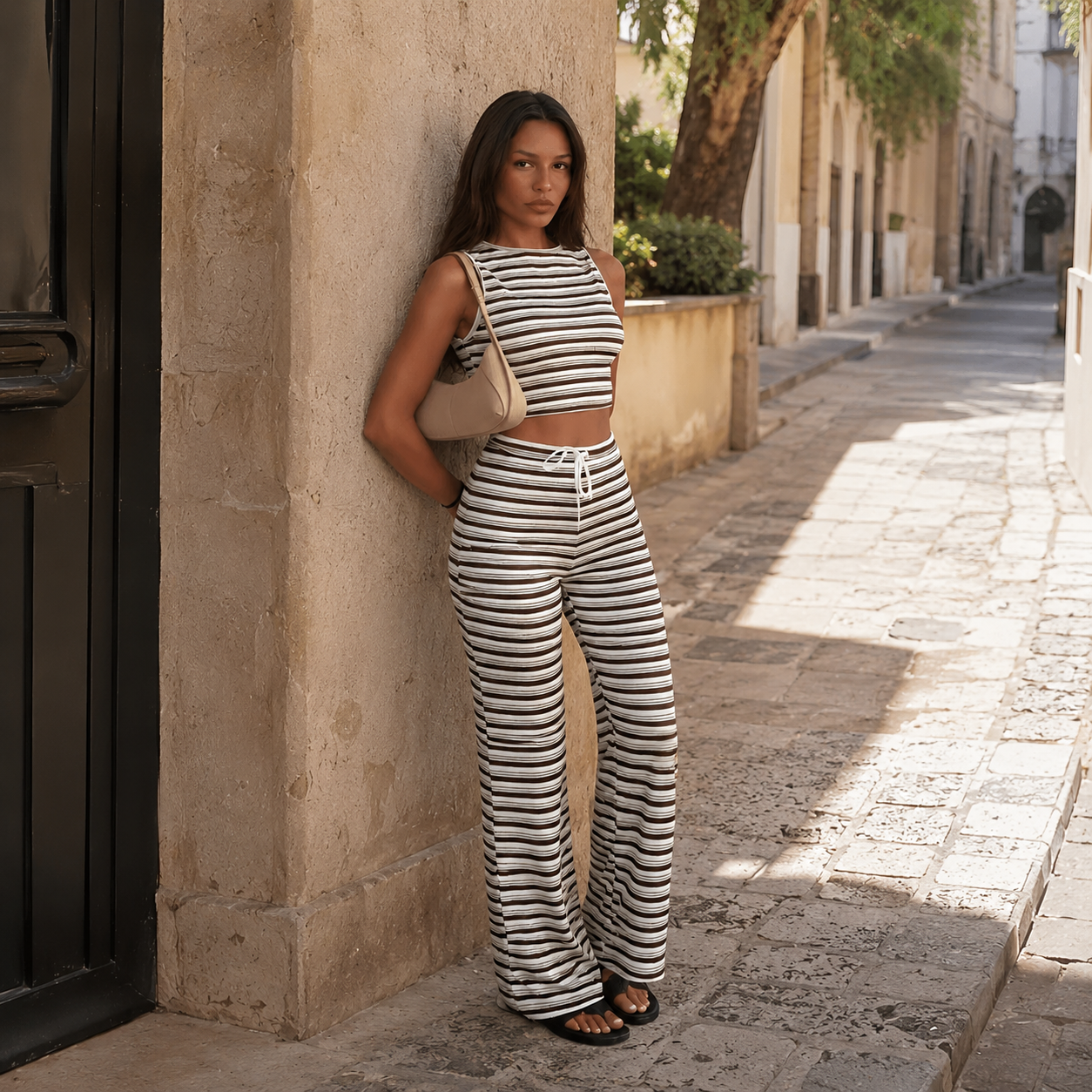 Tailored Co Ord Set for Women Wide Leg Soft Feel Everyday Fit for Office Work Daily
