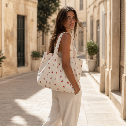 Tote Bag for Women Minimal Shoulder Carryall for Office Travel Everyday
