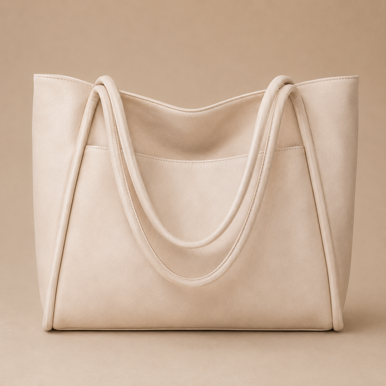 Leather Tote Bag for Women Structured Shoulder Bag for Work Dinner Everyday