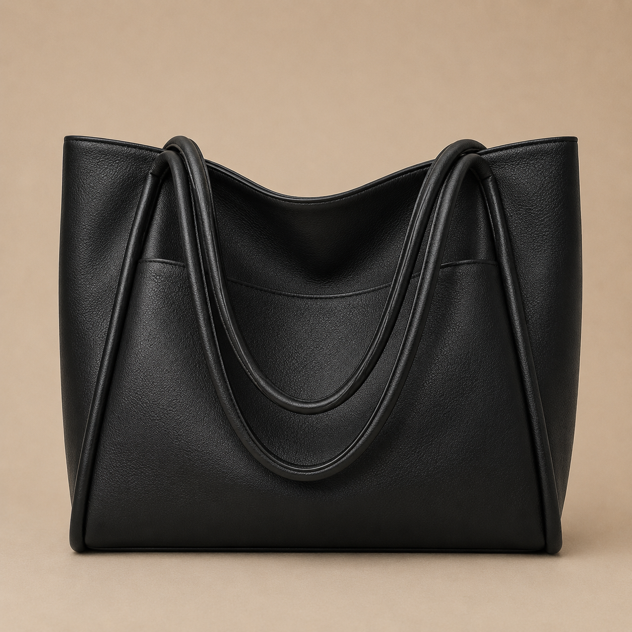 Leather Tote Bag for Women Structured Shoulder Bag for Work Dinner Everyday