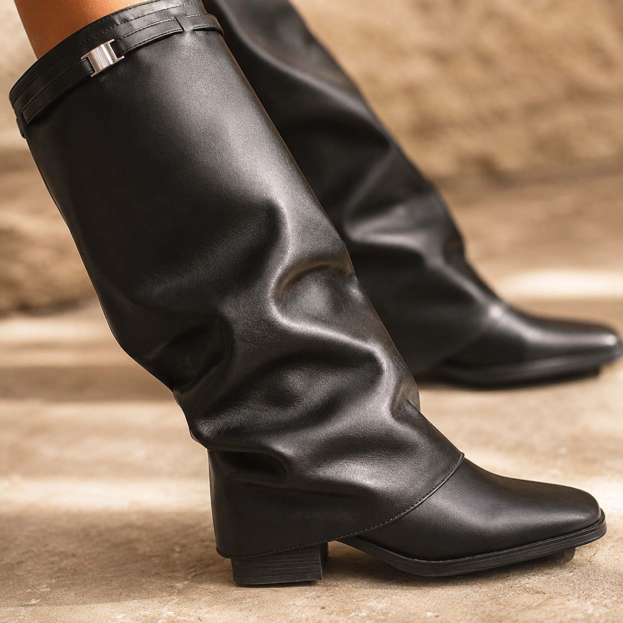 Ankle Boots for Women Pointed Toe Side Zip Boots for Office Autumn Winter