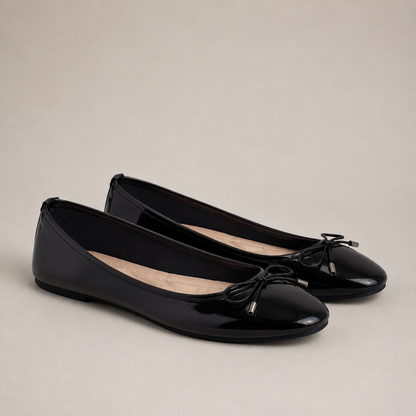Ballet Flats for Women Square Toe Cushioned Slip On Shoes for Work Travel Everyday