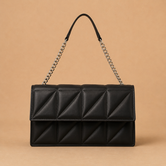 Quilted Crossbody Bag for Women – Chain Strap, Square Shape and Shoulder Carry