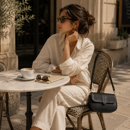 Crossbody Bag for Women Minimal Flap Shoulder Bag for Travel Dinner Everyday