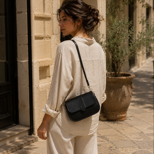 Crossbody Bag for Women Minimal Flap Shoulder Bag for Travel Dinner Everyday
