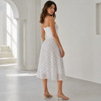 Polka Dot Mesh Skirt