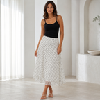 Polka Dot Mesh Skirt