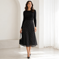 Polka Dot Mesh Skirt