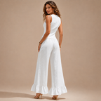 Linen Vest Trouser Set