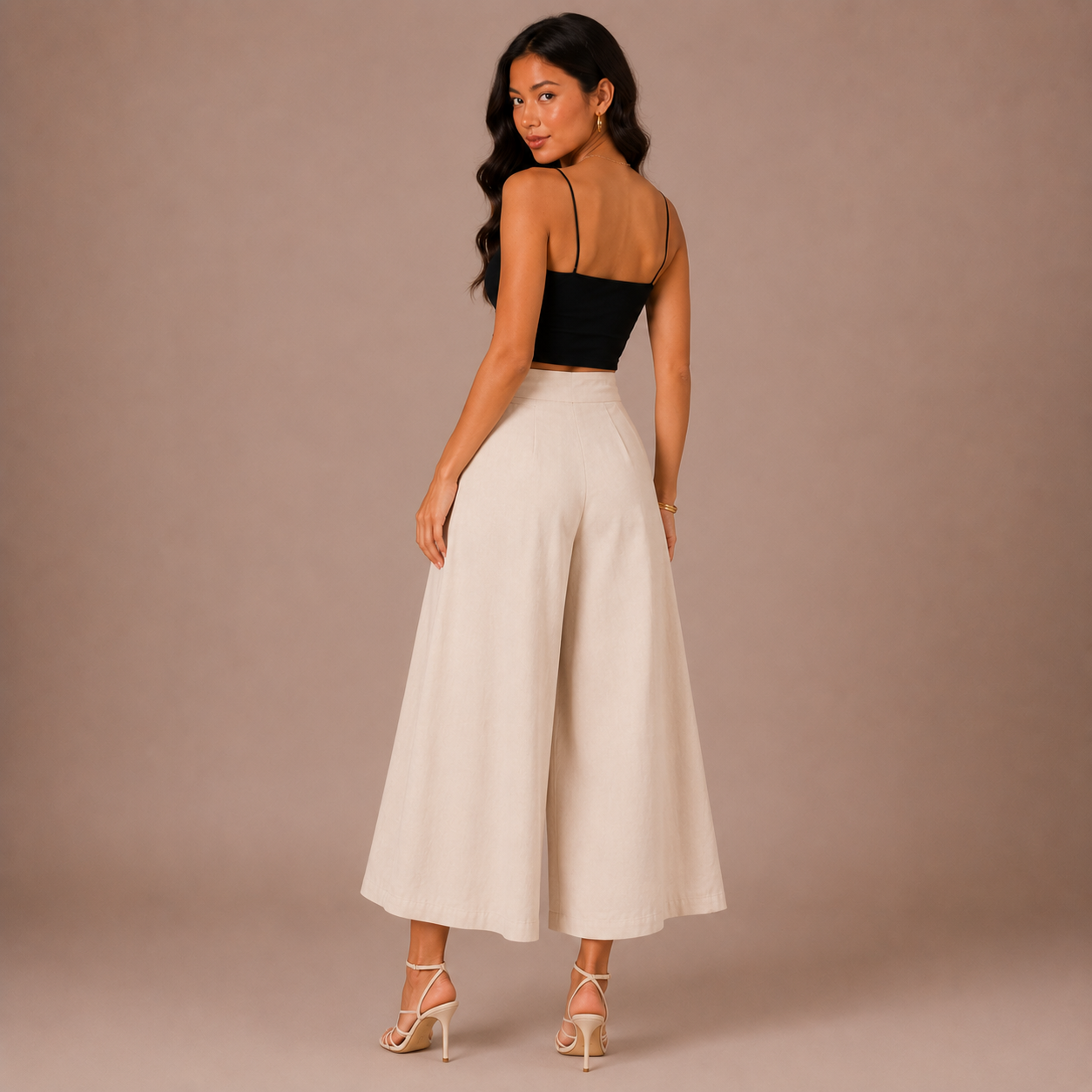 Palazzo Wide-Leg Trousers