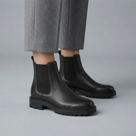 Chelsea Boots for Women Low Heel Stretch Ankle Boots for Autumn Winter Everyday