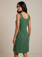 Striped A-Line Dress