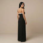 Lace V-Neck Maxi Dress