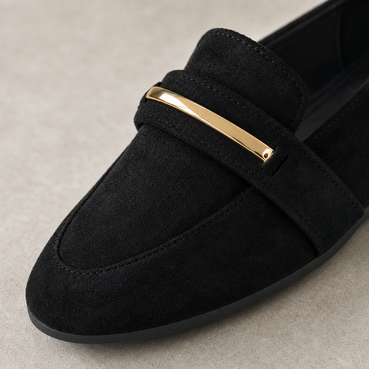 Black Ballet Flats for Women Pointed Toe Slip On Shoes for Office Everyday Outfits