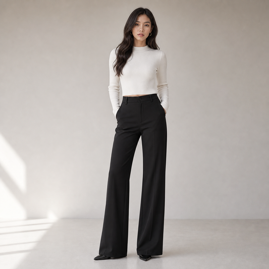 Wide Leg Trousers for Women High Waist Dress Pants for Office Work Travel