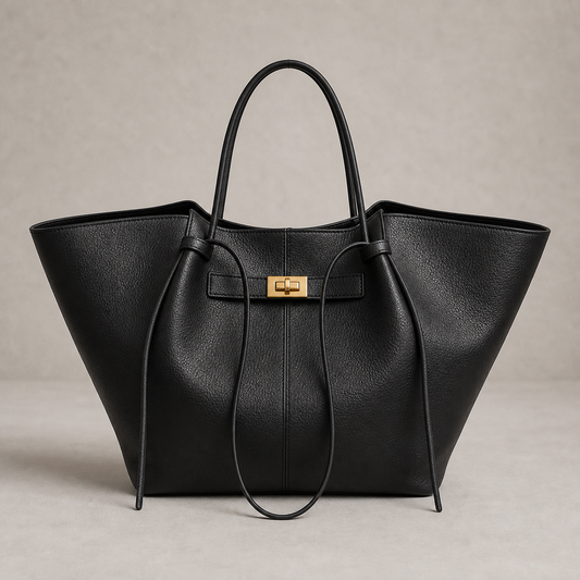 Tote Bag for Women Large Shoulder Bag with Lock Detail for Work Travel Everyday