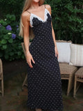 Lace V-Neck Maxi Dress by Maisonvirelle