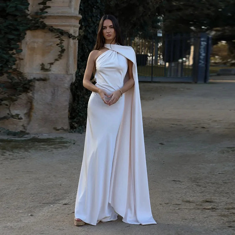 Ribbon Halter Maxi Dress by Maisonvirelle