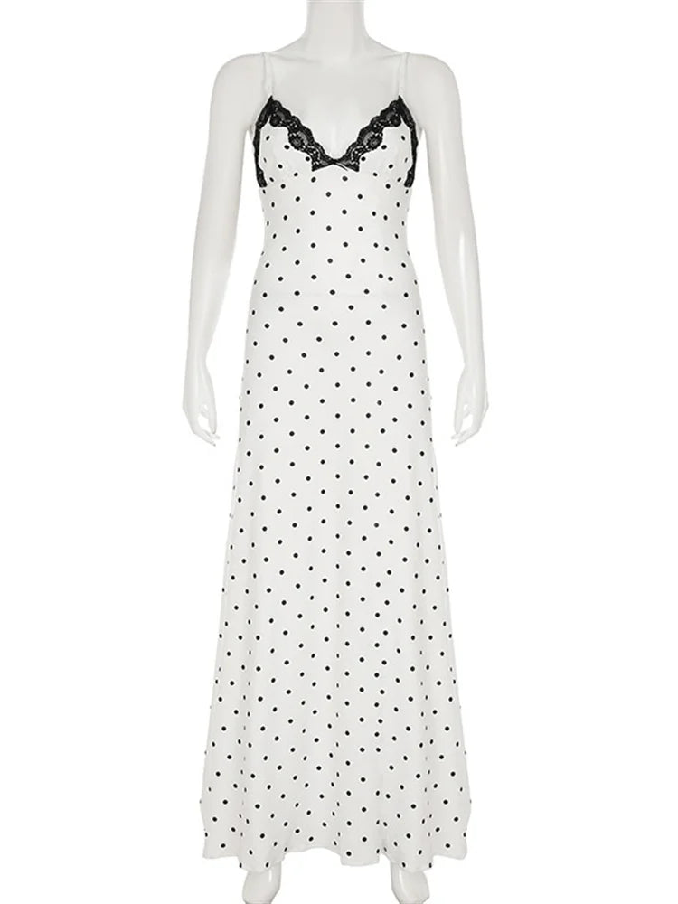 Lace V-Neck Maxi Dress by Maisonvirelle