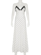 Lace V-Neck Maxi Dress by Maisonvirelle
