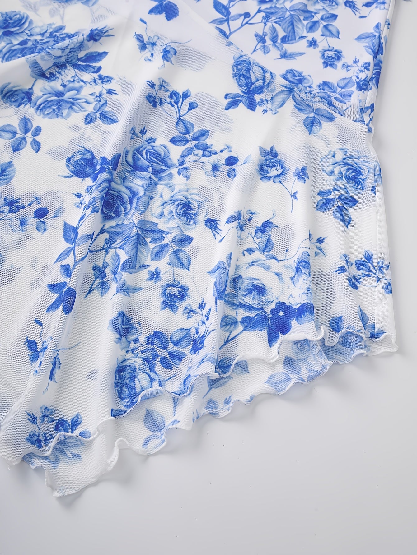 Blue Print A-Line Skirt by Maisonvirelle