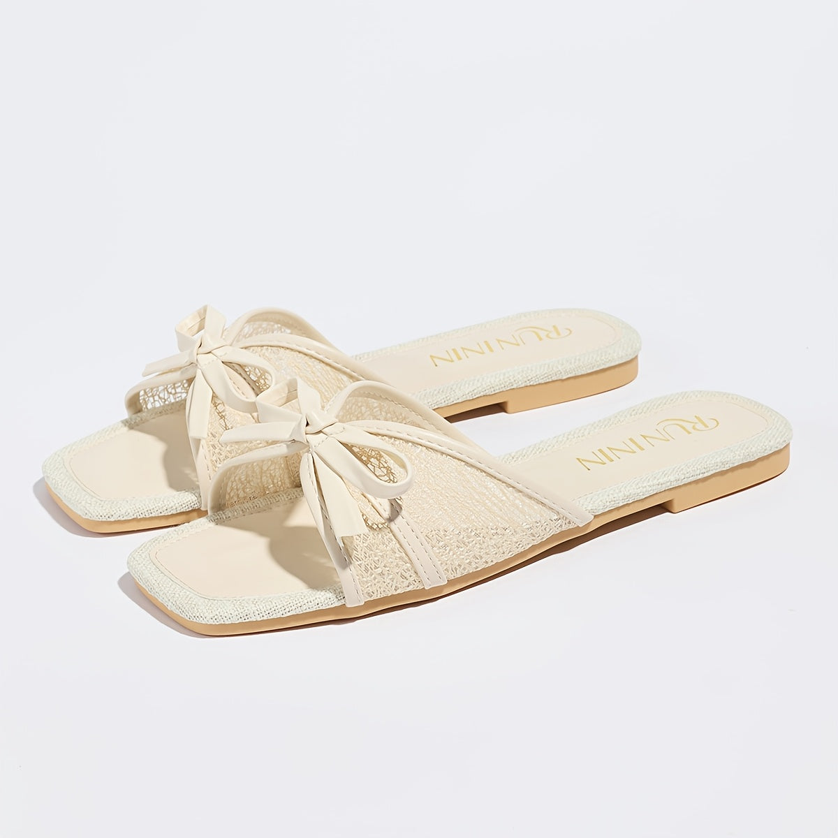 Mesh Bow Sandals by Maisonvirelle