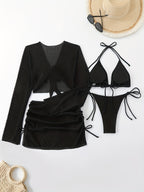Mesh Beach Cover-Up Set by Maisonvirelle