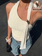 Buckle Halter Top by Maisonvirelle