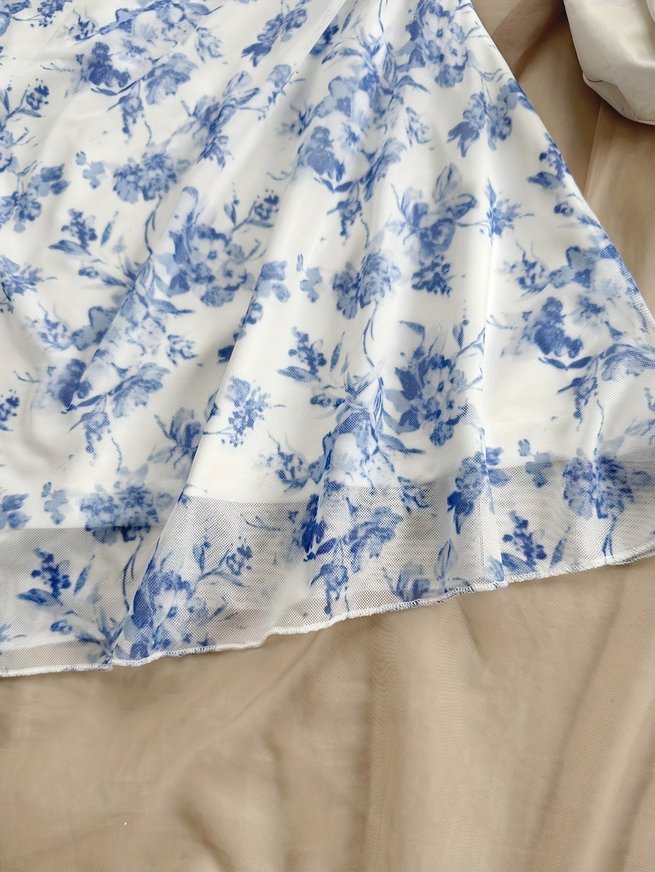 Floral Mesh-Back Dress by Maisonvirelle