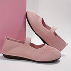 Single-Strap Knit Flats by Maisonvirelle