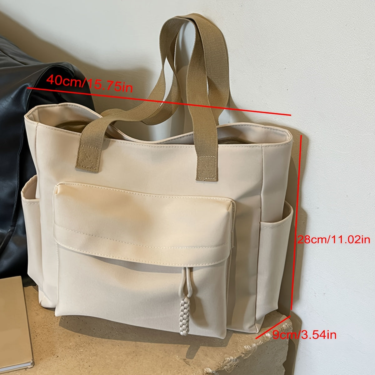 Tote Bag for Women Large Capacity Lightweight Shoulder Bag with Zip for Work Travel