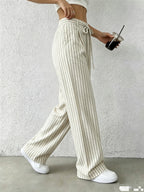 Striped Linen Trousers by Maisonvirelle