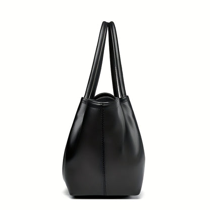 Tote Bag for Women PU Shoulder Handbag Large Capacity for Work Evening Shopping