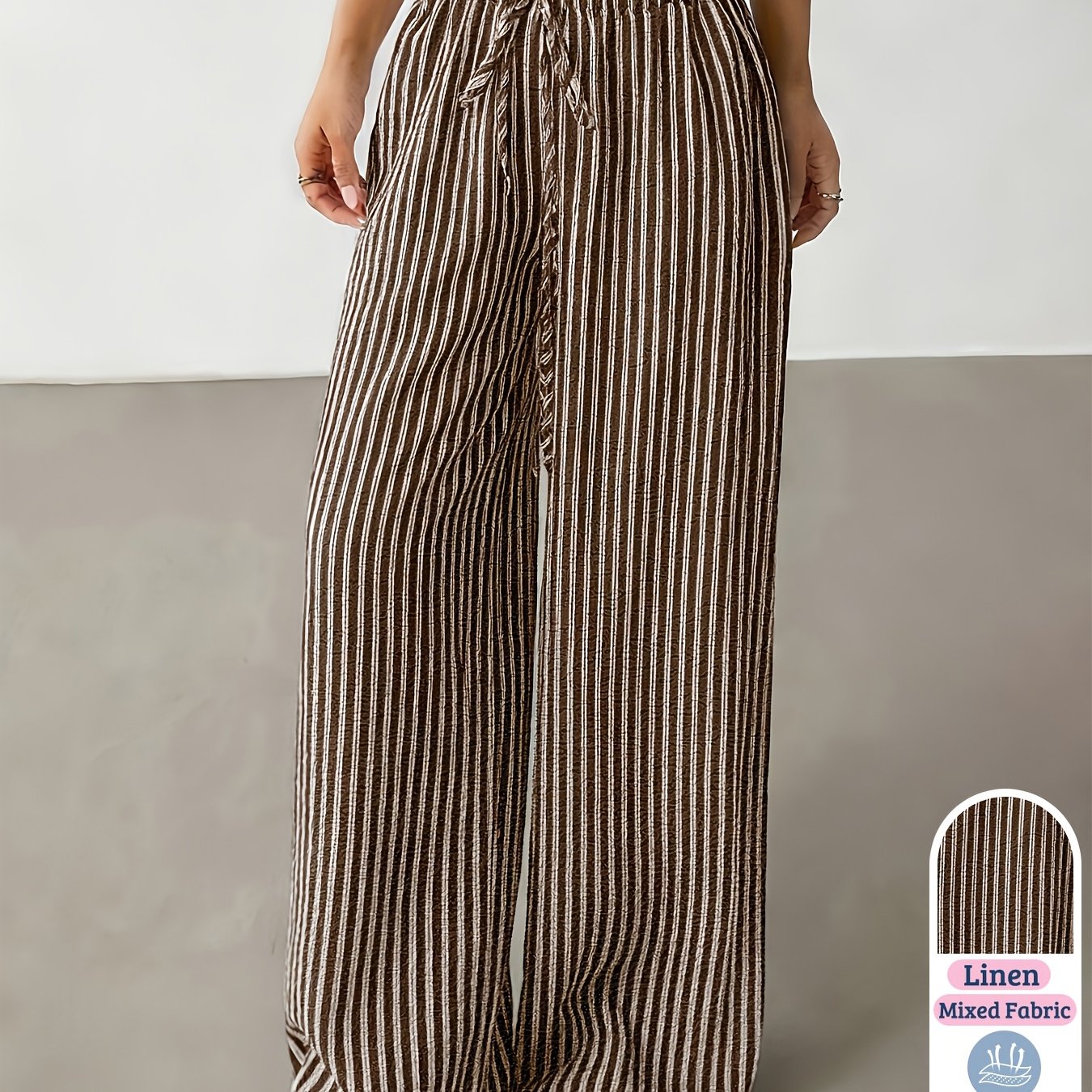 Linen Drawstring Trousers by Maisonvirelle