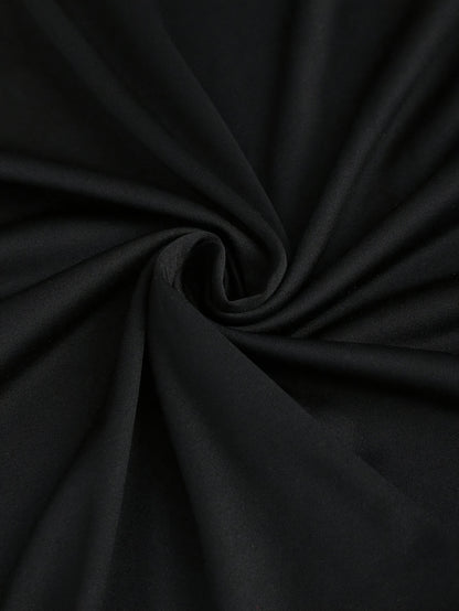 Black Dress for Women Pleated Mermaid Party Dress for Cocktail Dinner Evening Events