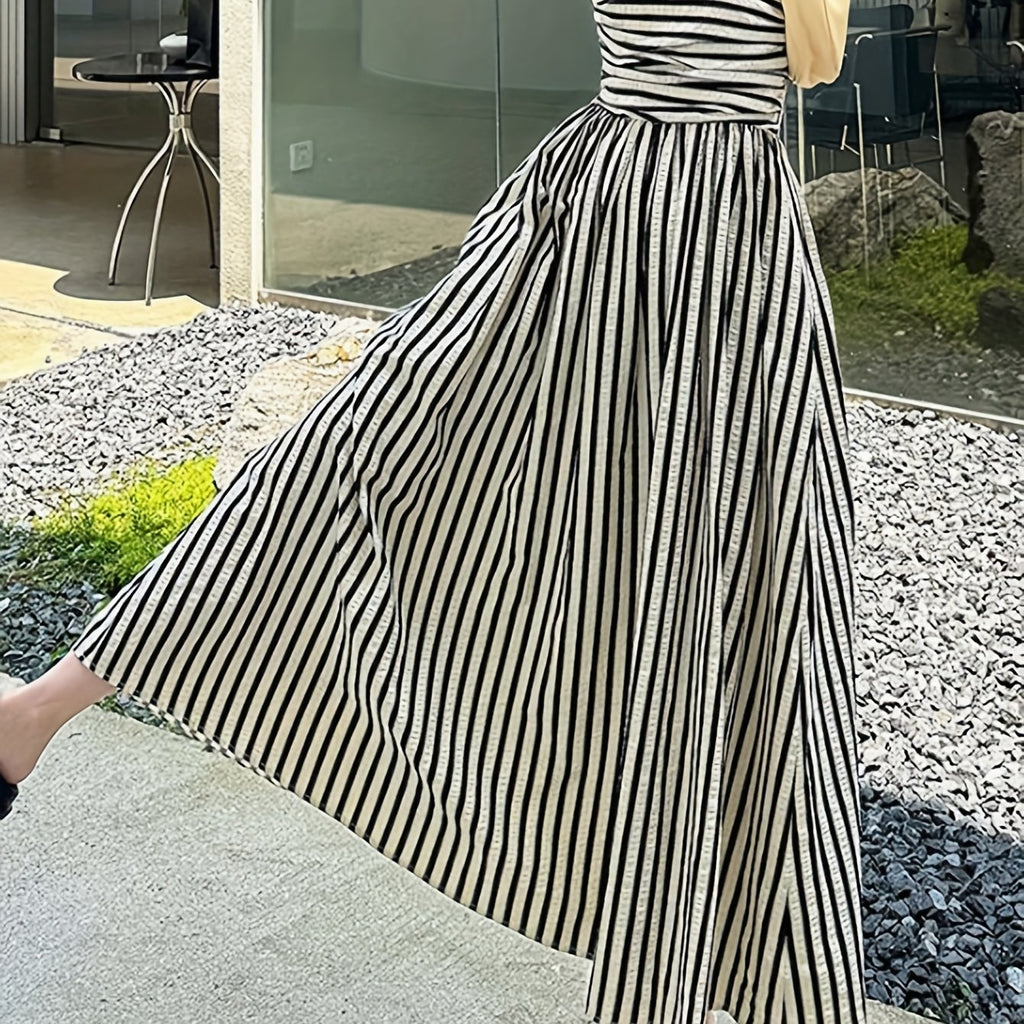 Striped Holiday Dress by Maisonvirelle