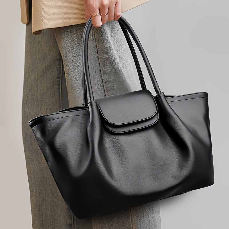 Tote Bag for Women PU Shoulder Handbag Large Capacity for Work Evening Shopping