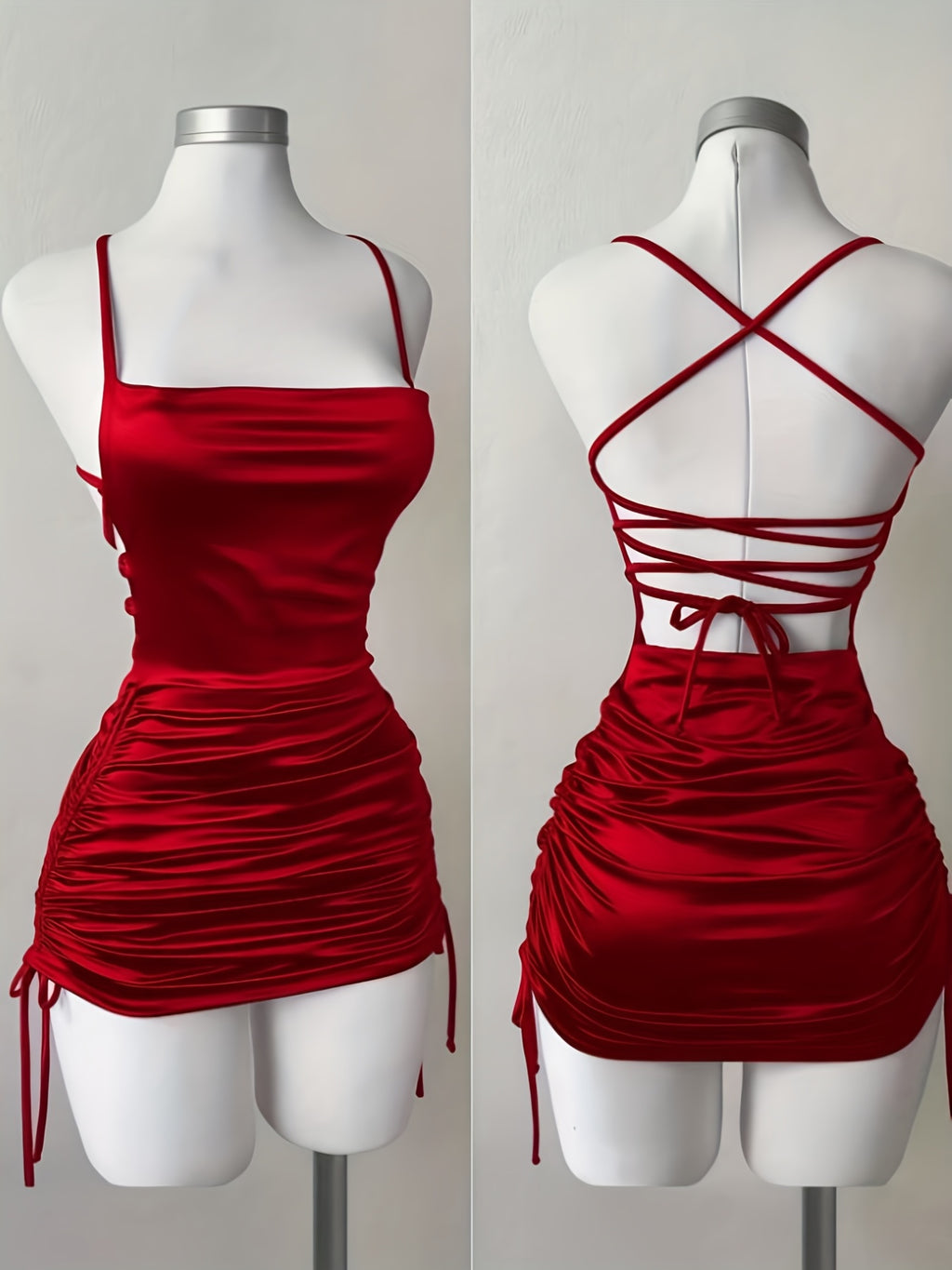 Lace-Up Backless Dress by Maisonvirelle
