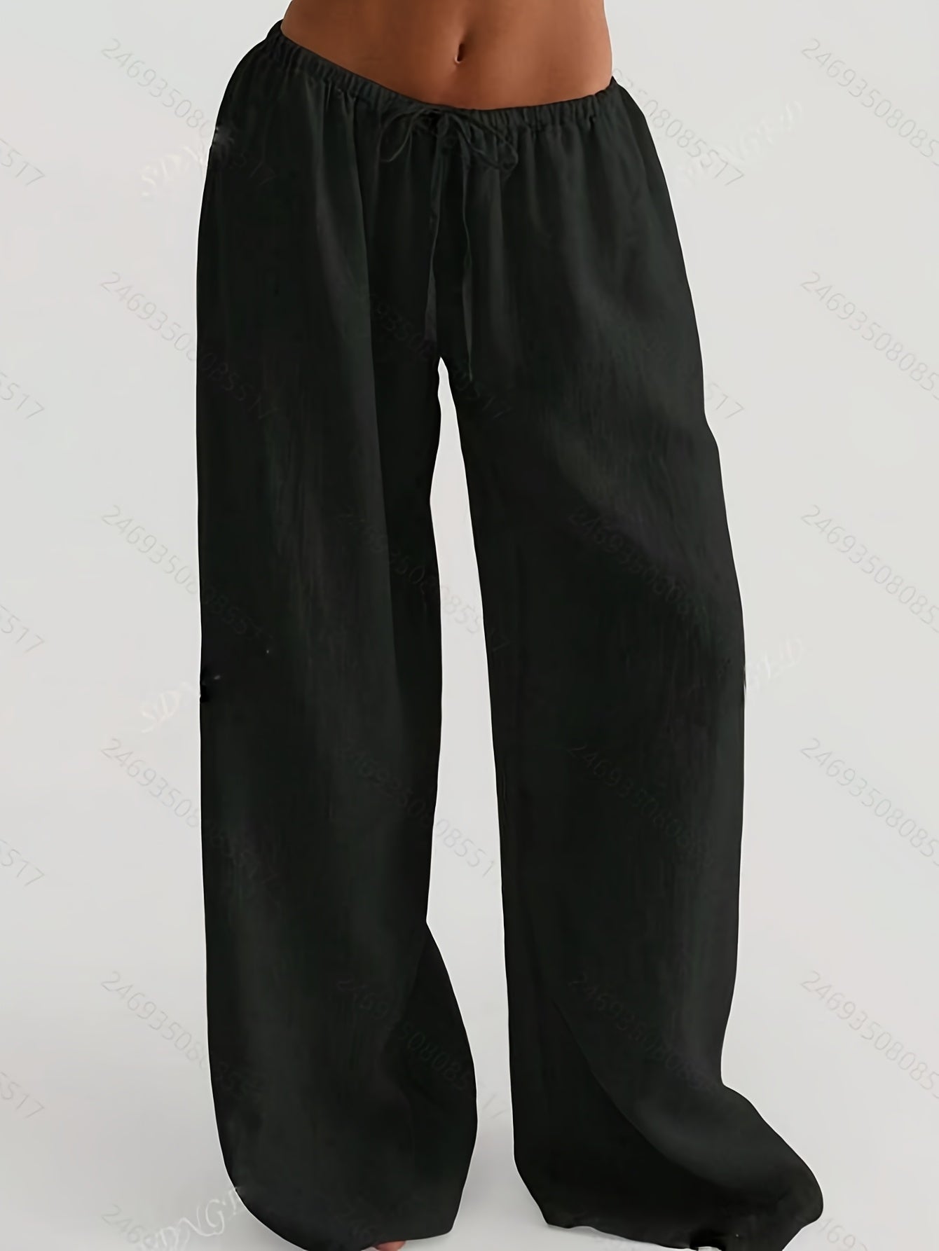 Elastic Waist Linen Trousers by Maisonvirelle