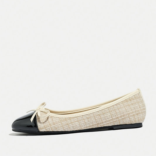Ballet Flats for Women Bow Detail Flat Shoes for Work Travel Everyday – alternate view 2
