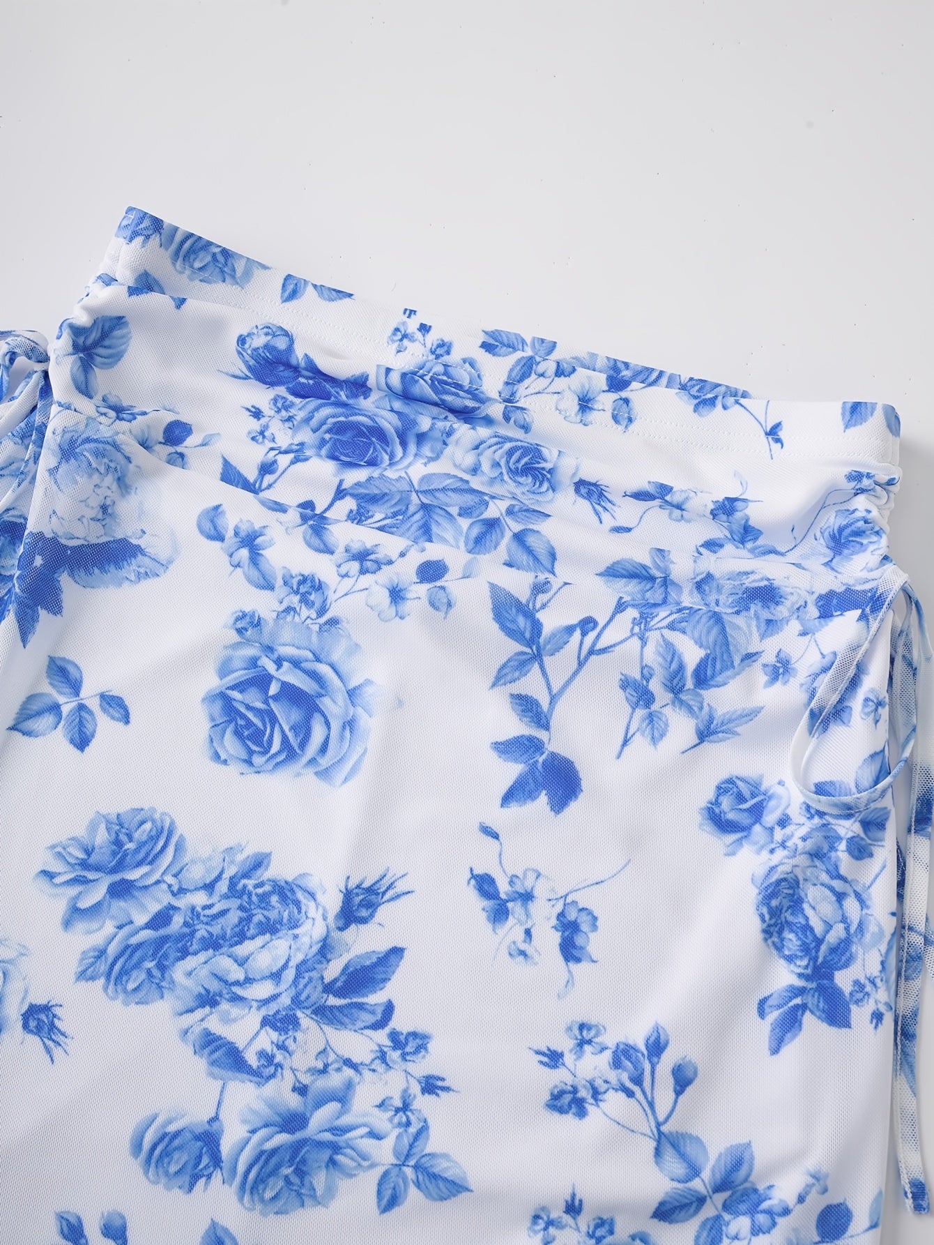 Blue Print A-Line Skirt by Maisonvirelle