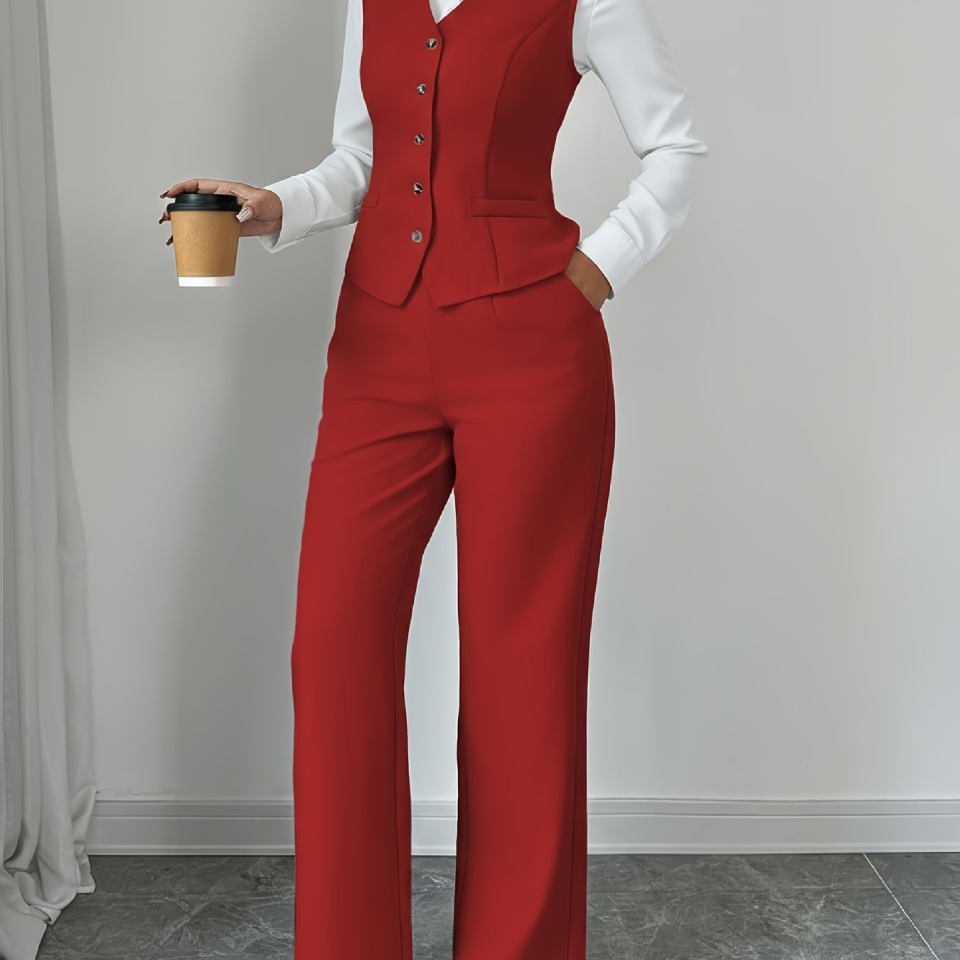 Tailored Wide-Leg Set by Maisonvirelle