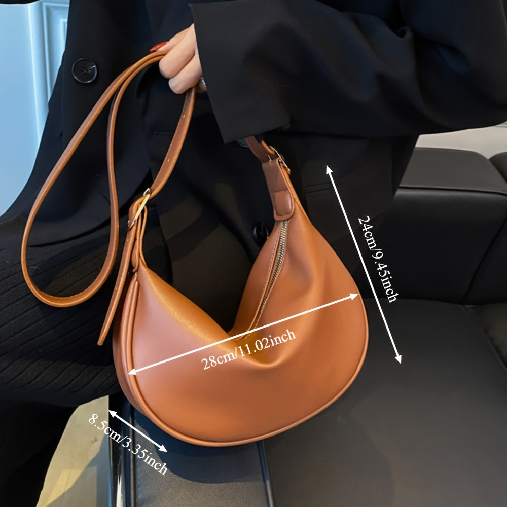 Shoulder Bag for Women Dumpling Shape Small Crossbody Handbag for Daywear Dinner Travel