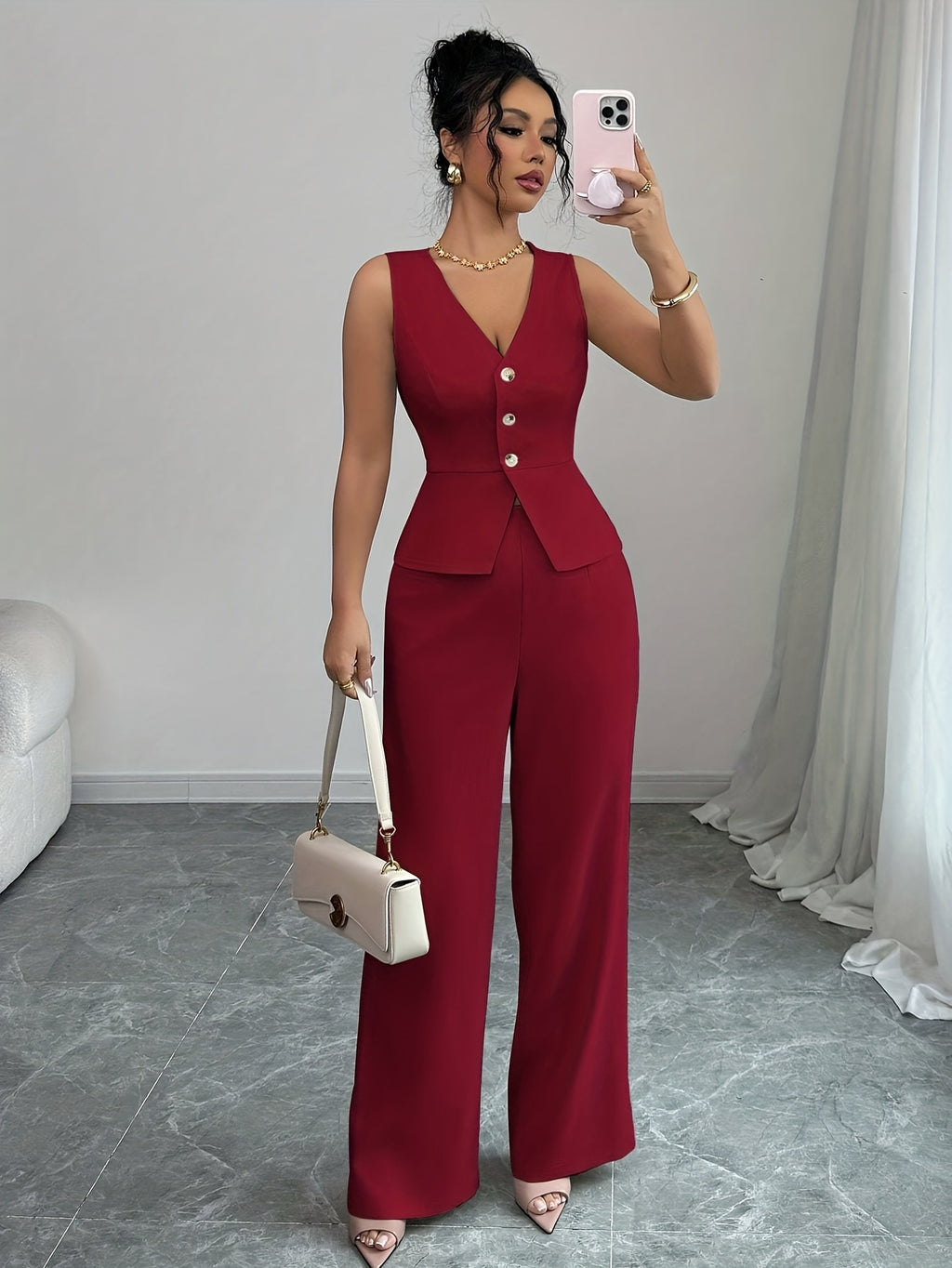 Sleeveless Office Co-Ord by Maisonvirelle