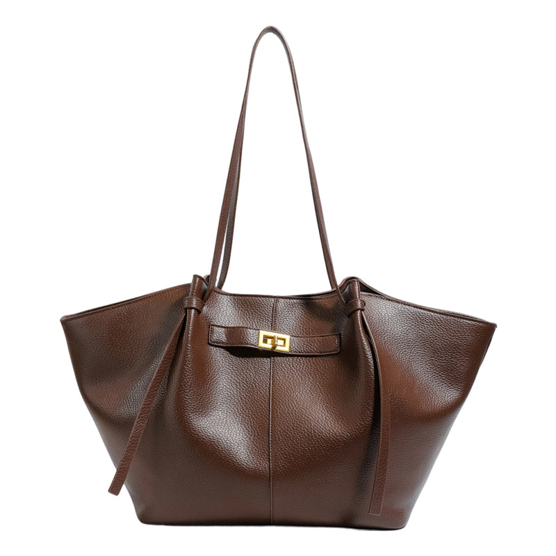 Tote Bag for Women Large Shoulder Bag with Lock Detail for Work Travel Everyday