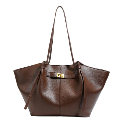 Tote Bag for Women Large Shoulder Bag with Lock Detail for Work Travel Everyday