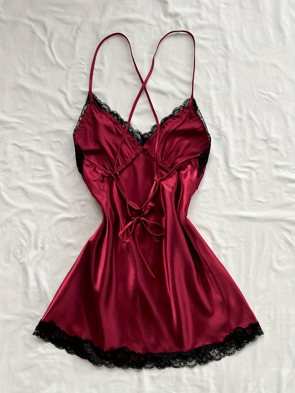 Lace Trim Night Dress by Maisonvirelle